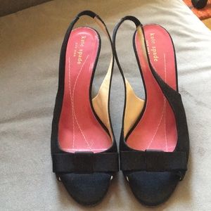 Kate Spade sz 8 sling back kitten heels, barely used.